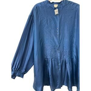 Sostanza Silk‎ Blouse Plus Size 20W NWOT